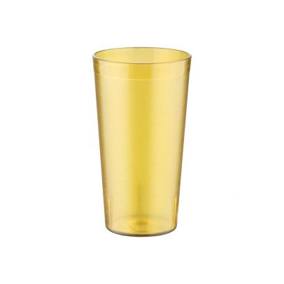 CAC China BVPT-16AM 16 Oz. Amber SAN Plastic Tumbler (6 Dozen Per Case)