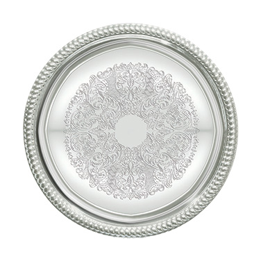 Winco CMT-14
 14"
 Chrome Plated
 Round
 Serving Tray