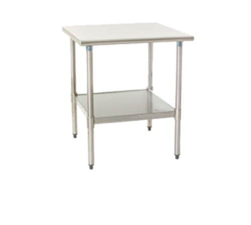 Eagle Group T3060SEB 60"W X 30"D 16/300 Series Stainless Steel Top Deluxe Series Work Table