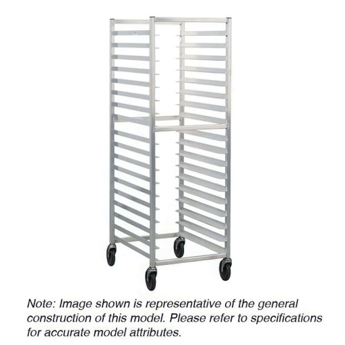 Lakeside 8547 20.5" W 34 Pan Aluminum Open Sides Roll-In Cooler Rack