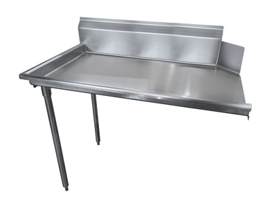 Advance Tabco DTC-S70-60L-X 60" W x 44" H x 30" D 16 Gauge Stainless Steel Legs Special Value Clean Straight Dishtable