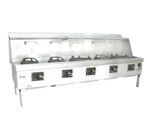 Town M-5-SS-LP 138" W Liquid Propane Wok Range