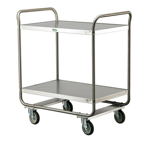 Lakeside 243 36" W x 22" D x 40-5/8" H  20 Gauge Stainless Steel Shelves with Reinforced Edges Utility Cart