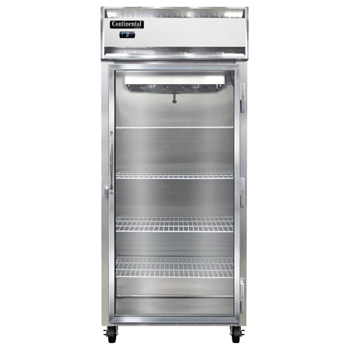 Continental Refrigerator 1FX-GD 36.25" W One-Section Glass Door Reach-In Extra-Wide Freezer - 115 Volts