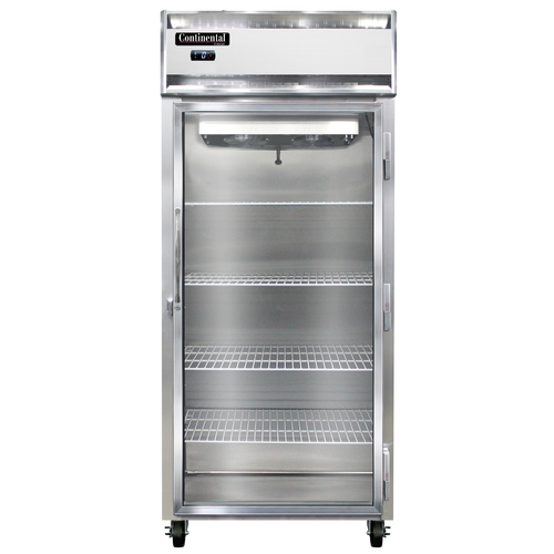 Continental Refrigerator 1FX-GD 36.25" W One-Section Glass Door Reach-In Extra-Wide Freezer - 115 Volts