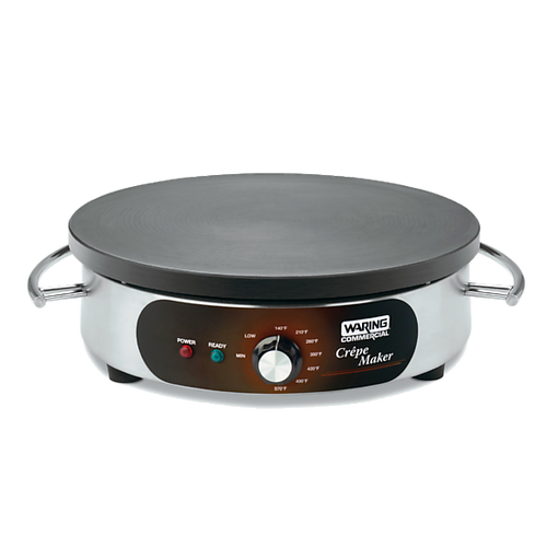 Waring WSC160X 16" Electric Cast Iron Cook Surface Crepe Maker - 120 Volts