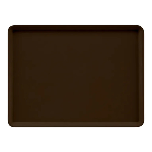 Cambro 16225116 16.5" Brown Rectangle Camtray - 12/Case
