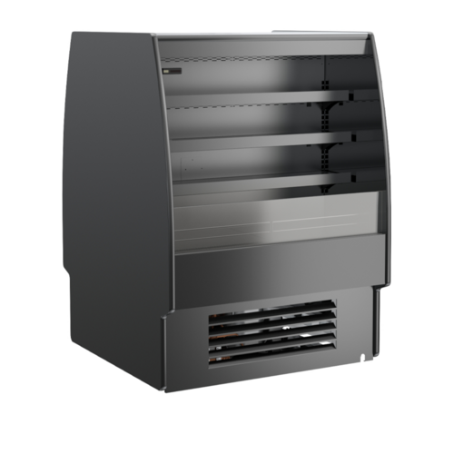 Structural Concepts FSC460R 47"W Black Oasis Self-Service Refrigerated Dual Sided Case - 208-240 Volts