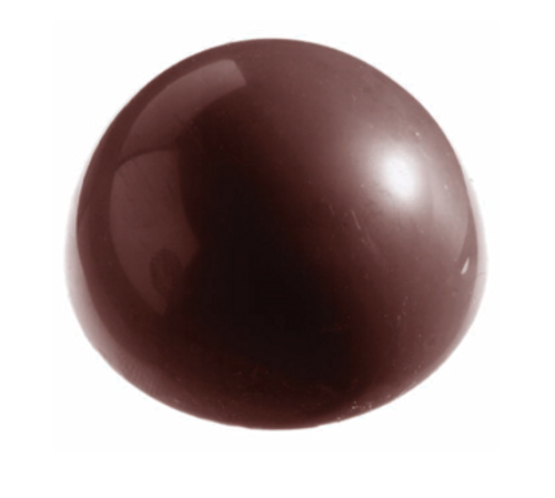 Matfer Bourgeat 380153 Chocolate Mold Half Spheres 1" H x 2" Dia. Polycarbonate