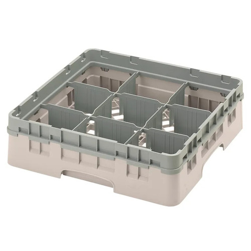 Cambro 9S318184 Camrack Glass Rack With Soft Gray Extender - 5 Cases