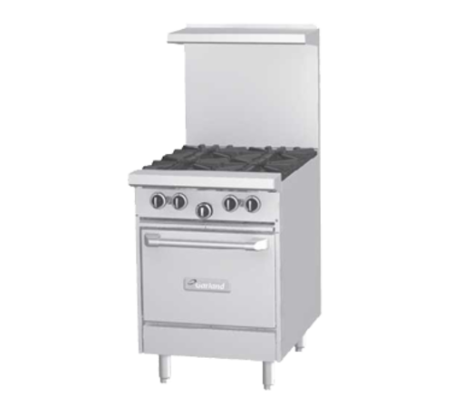 Garland G24-2G12L-NG 24" Natural Gas G Starfire Pro Series Restaurant Range - 116,000 BTU