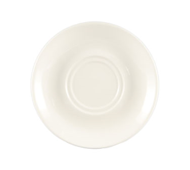 CAC China SMG-2 7" Dia. American White Ceramic Round Mug Collection Saucer (3 Dozen Per Case)