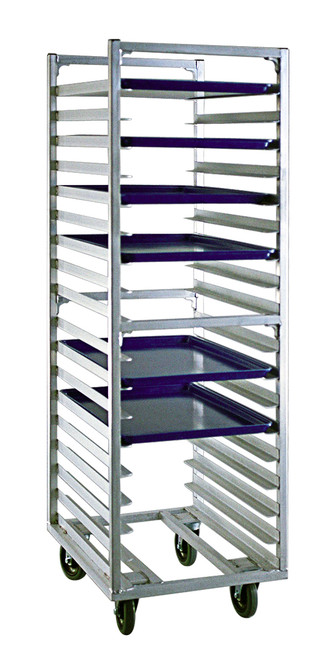 New Age 1338 64"H Roll-In Refrigerator/Proofer Standard-Angle 18 Sheet Pan Rack with 5" Centers