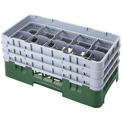 Cambro 10HS638119 Camrack Glass Rack With (3) Soft Gray Extenders