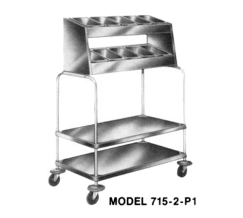 Piper Products 715-2-P8 Tray & Silver Cart