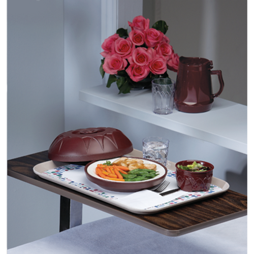 Dinex DX520061 Fenwick 5 oz Cranberry Insulated Bowl - 48/Case