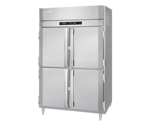Victory HS-2D-1-EW-HD 58.38" W Two-Section Four Door Reach-In UltraSpec Series Heated Cabinet Featuring Secure-Temp Technology