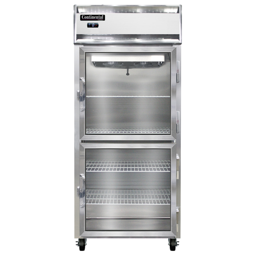 Continental Refrigerator 1FX-SS-GD-HD 36.25" W One-Section Glass Door Extra-Extra-Wide Freezer - 115 Volts