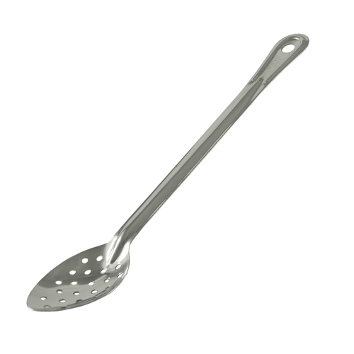 CAC China SBHP-15 15" L 1.2mm Thick Stainless Steel Perforated Basting Spoon (144 Each Per Case)
