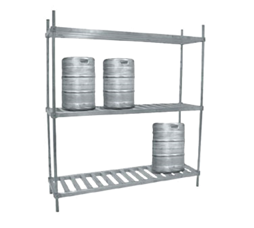 Advance Tabco KR-80-X 80" W x 76" H x 20" D 8 Kegs Aluminum Special Value Keg Rack