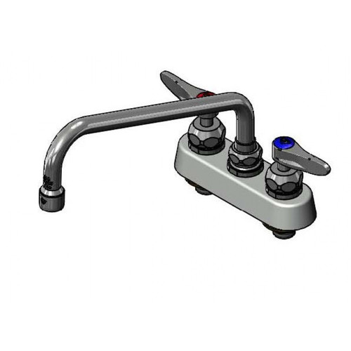 T&S Brass B-1112-CR Workboard Faucet deck mount 4"