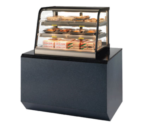 Federal Industries CH4828SSD 47" W Stainless Steel with Black Trim Countertop Hot Self-Serve Merchandiser - 115 Volts