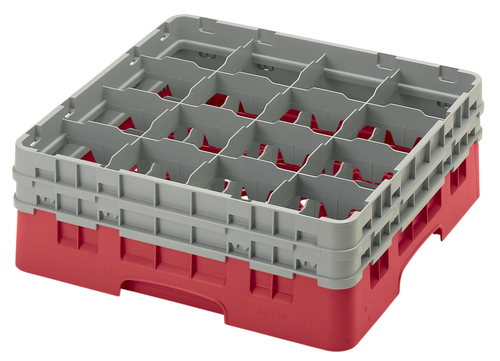 Cambro 16S534163 Camrack Glass Rack With (2) Soft Gray Extenders