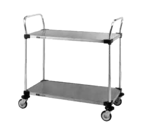 Metro MW104 30" W x 18" D Tubular Stainless Steel Frame with Push Handles MW Standard Duty Utility Cart