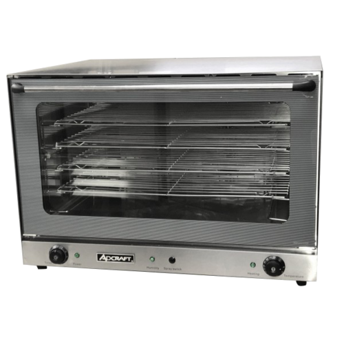 Admiral Craft COF-6400W Stainless Steel 1 Deck Full Size Electric Convection Oven - 230 Volts 1-Ph