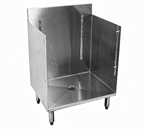 Glastender C-GRB-18 Stainless Steel CHOICE Underbar Glass Rack Storage Unit - 18"W x 24"D