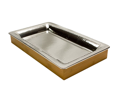 Bon Chef 9327 20.38" x 11.63" x 2.75" Rectangular Bamboo Holder