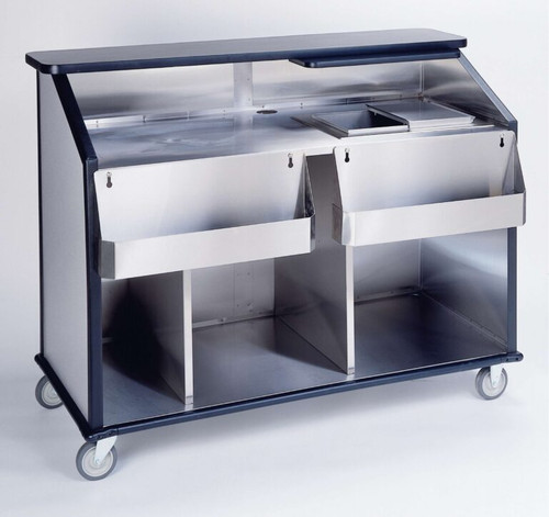 Lakeside 76889 62-1/2" Portable Bar with Laminate Over Stainless Steel Exterior
