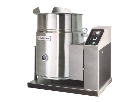 Cleveland KGT6T 6 Gallon 2/3 Steam Jacket Design Countertop Tilting Kettle - 34,000 BTU