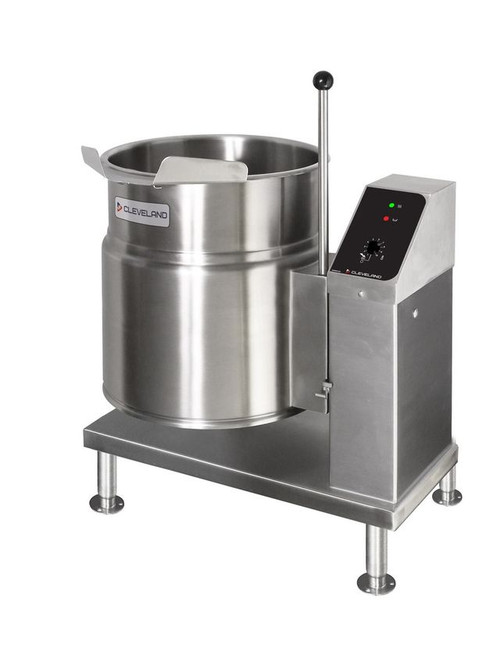 Cleveland KET20T 20 Gallon 2/3 Steam Jacket Design Electric Tilting Kettle - 208V