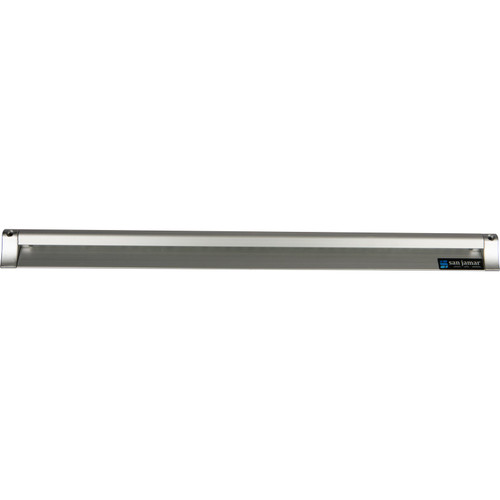 San Jamar CK6524A 24"L x 3/4"W x 2"H Aluminum Slide Check Rack