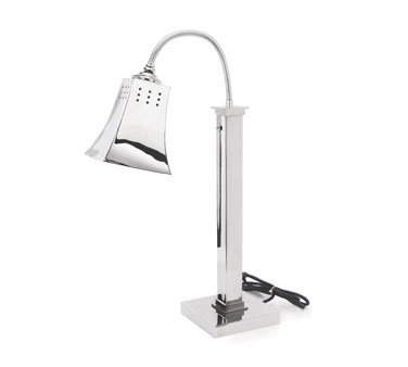 Eastern Tabletop 9671B Stainless Steel Lamp Warmer with 1 Bulb - 120 Volts, 250 Watts