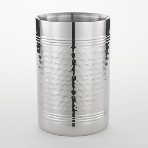 American Metalcraft HMWC75 4.75" Dia. x 7.25" H Stainless Steel Wine Cooler