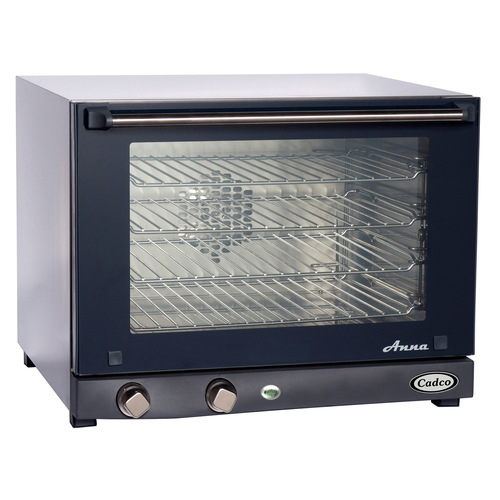Cadco OV-023 Stainless Steel 1 Deck Half Size Electric Convection Oven - 208-240 Volts 1-Ph
