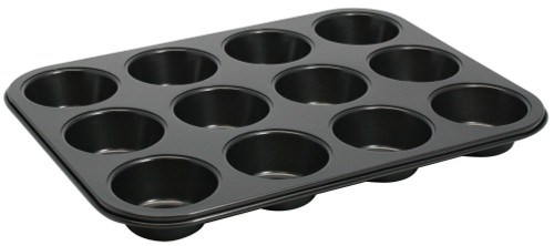 Winco AMF-12NS 15.5" Carbon Steel Muffin Pan