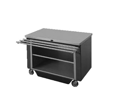 Randell RANFG ST-4S Stainless Steel Serving Counter Utility Mobile Modular Open Shelf Base