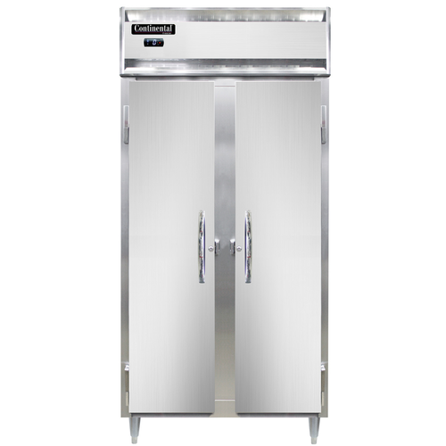 Continental Refrigerator D2FSENSA 36.25" W Two-Section Solid Door Reach-In Designer Slim Line Freezer - 115 Volts