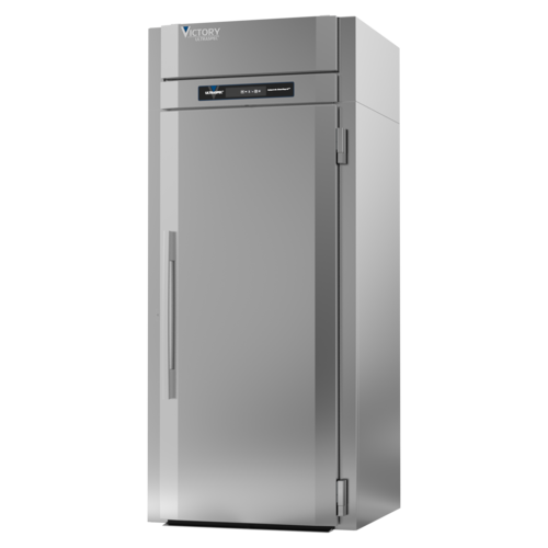 Victory RISA-1D-S1-HC 36.5" W One-Section Stainless Steel Door Roll-In UltraSpec Series Refrigerator Featuring Secure-Temp Technology