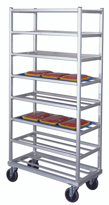 New Age 1355 16"W Mobile 8 Platter Rack with 7.5" Centers