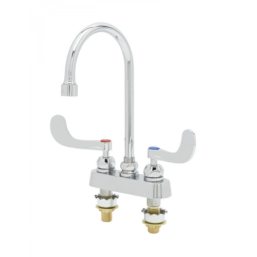 T&S Brass B-1141-2W4V12CR Workboard Mixing Faucet deck mount 4"