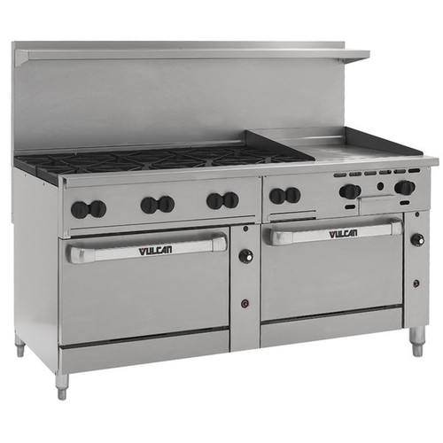 Vulcan 72RC-8B24G 72" Gas Restaurant Range - 30,000 BTU