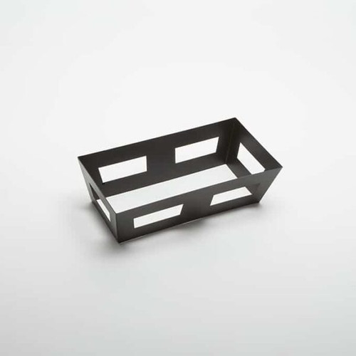 American Metalcraft GSC16 16" W x 8" D x 4 0.5" H 1/2 Size Rectangular Stainless Steel Black Crate Griddle Stand