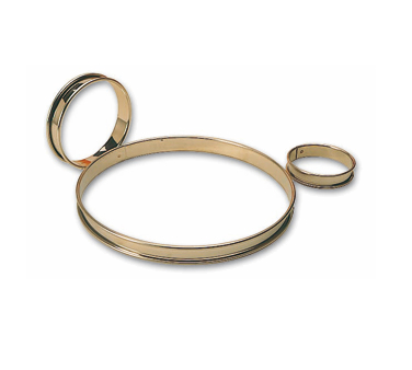 Matfer Bourgeat 371706 3.37" ID x 0.62"H Stainless Steel Round Tart Ring - 1 Pack