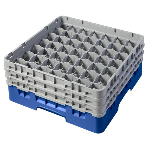 Cambro 49S638168 Camrack Glass Rack With (3) Soft Gray Extenders - 3 Cases