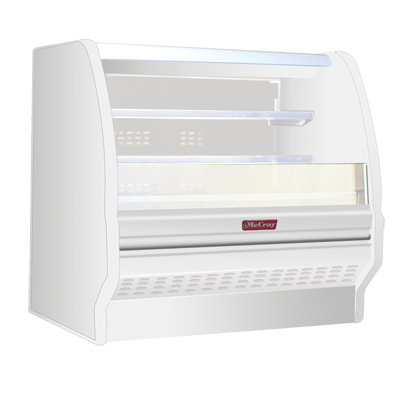 Howard McCray SC-OD40E-4L-LED 51" W Dairy Curved End Open Merchandiser