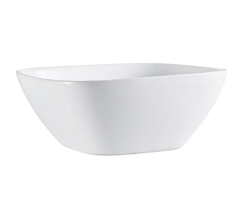 CAC China MX-SQ13 4 Qt. Super White Porcelain Square Catering Collection Bowl (3 Each Per Case)